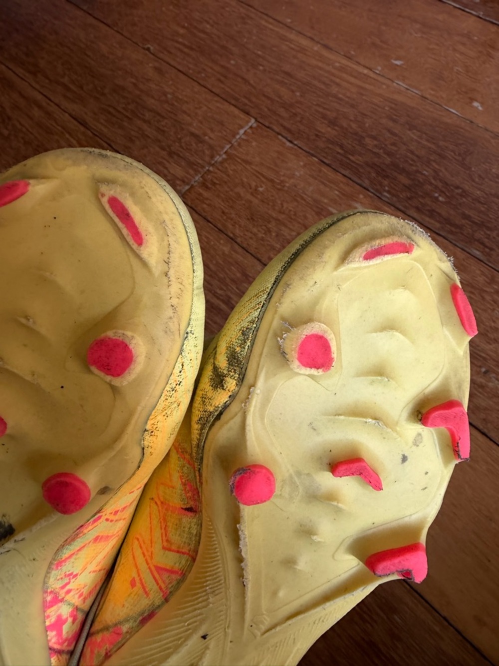 Nike Yellow Soccer Cleats with Black Swoosh and Accents - Picture 3 of 11